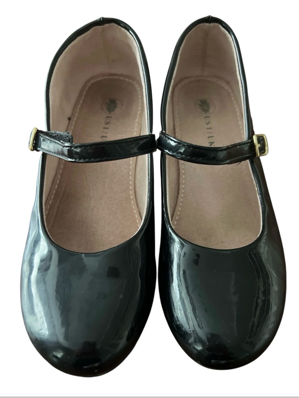 Girls' Black Patent Mary Jane Dress Shoes size 1